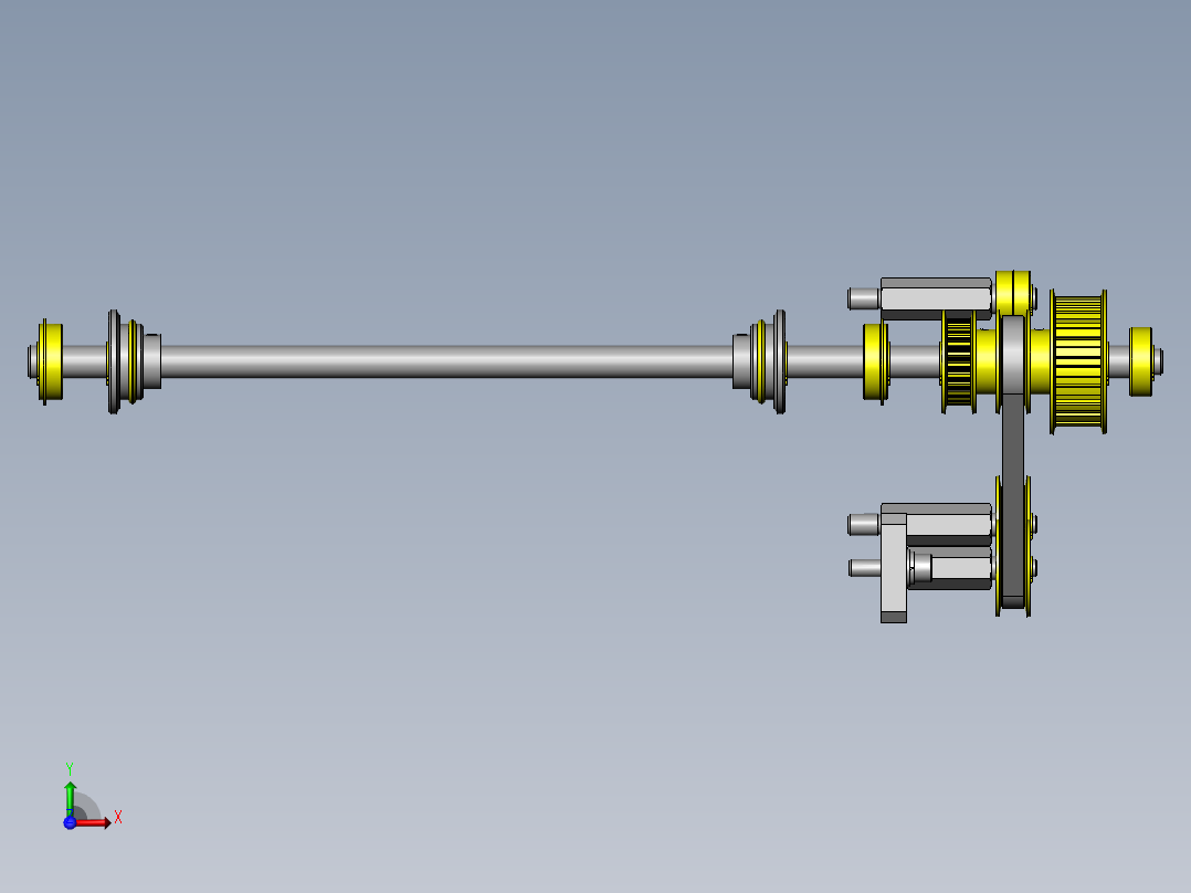 玻璃电路板输送机前视图