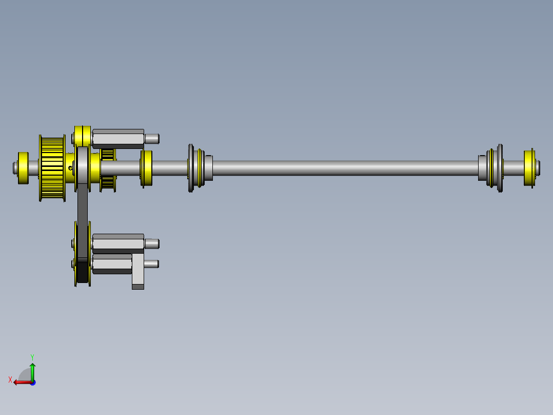 玻璃电路板输送机后视图