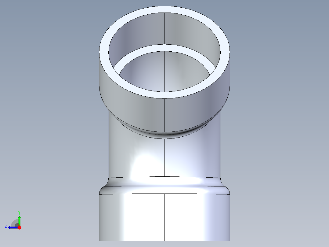 船舶管路系统S4_SeaDrainPLUS_1-8Bend-SxS_37E165001_1-1-2in Sea Drain Plus - 45 Bend - SxS右视图