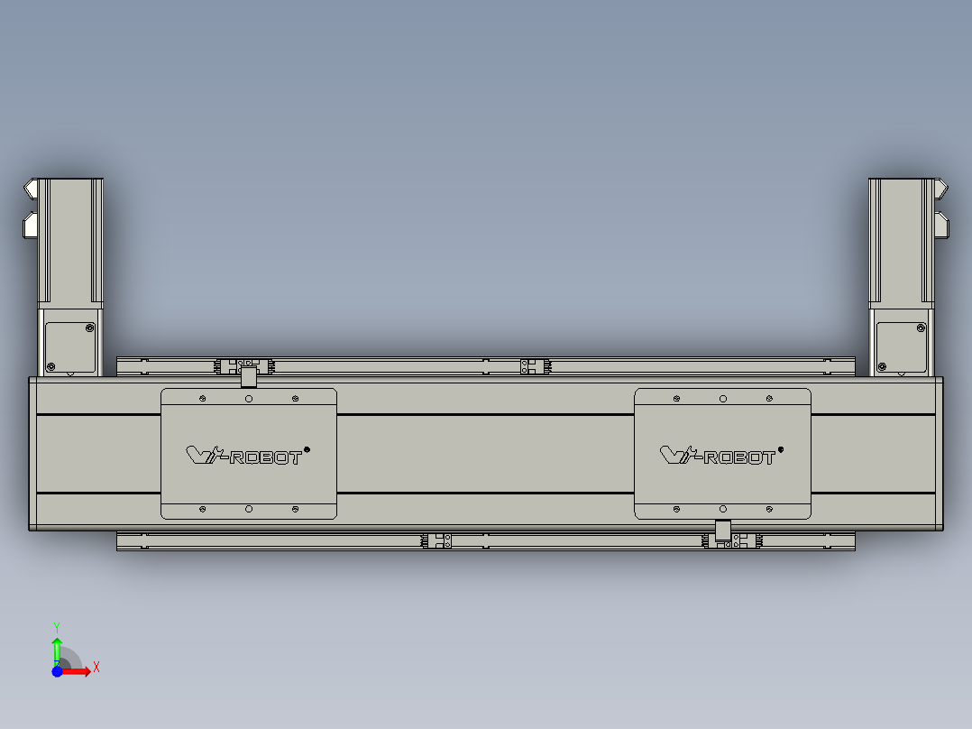 威洛博双电机滑台-VBC14S2-L100-S250-BLR-P40-C6前视图