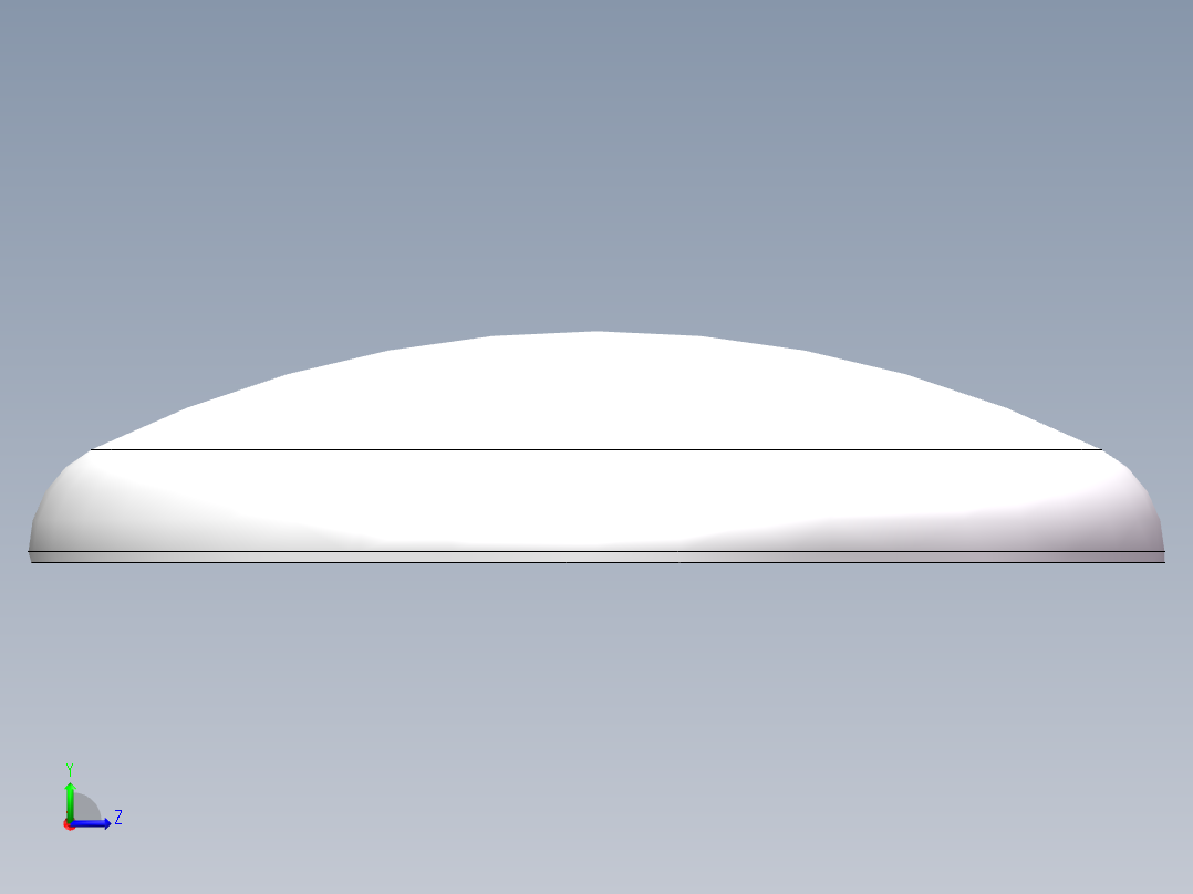 THB碟形封头DN4000左视图
