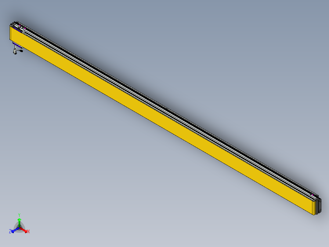 威洛博VL系列直线电机模组-VL14S1-S3450正等轴测图