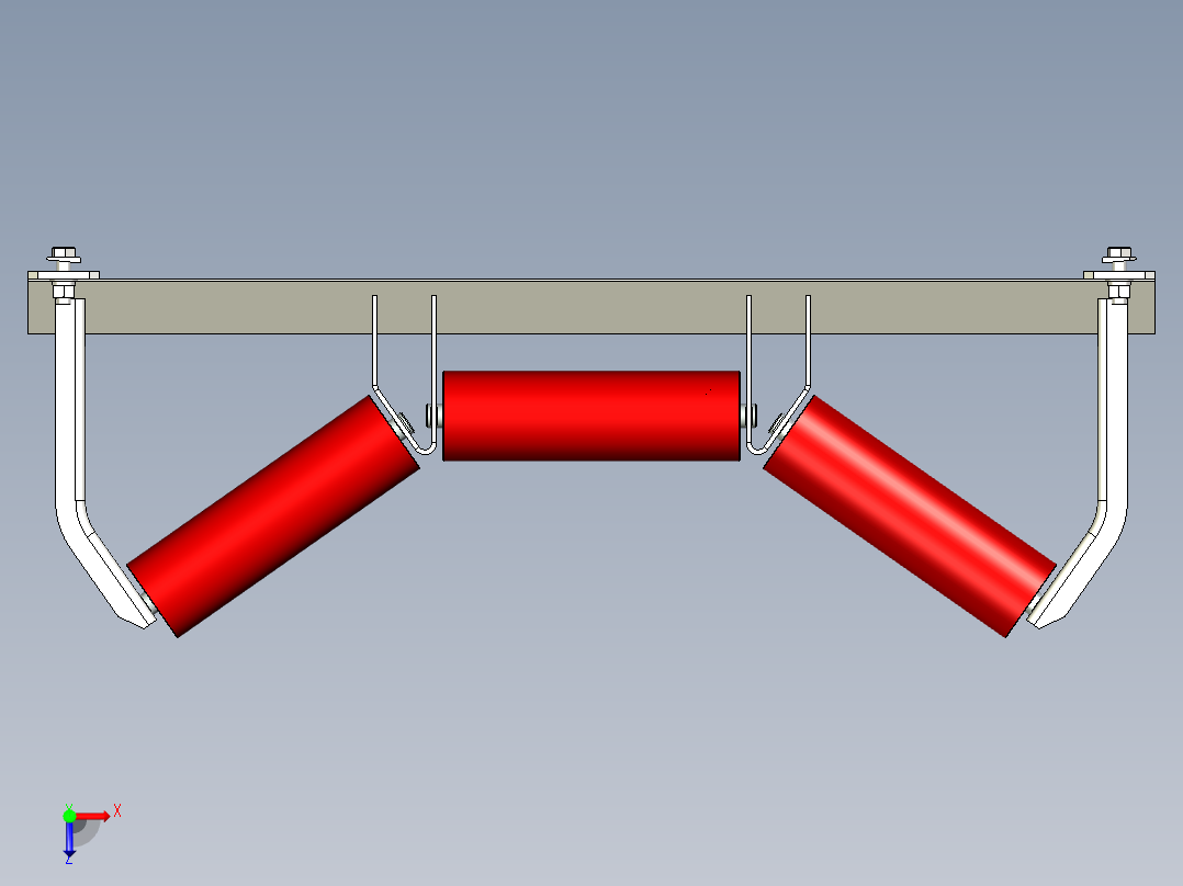 DTII(A)型带式输送机35°槽型托辊 65C214俯视图