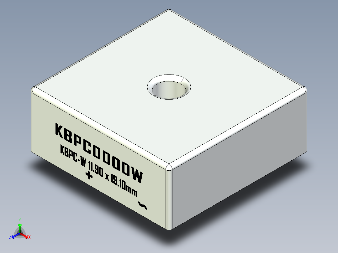 桥式整流器-KBPC-W_Max_Size_rev1.1正等轴测图
