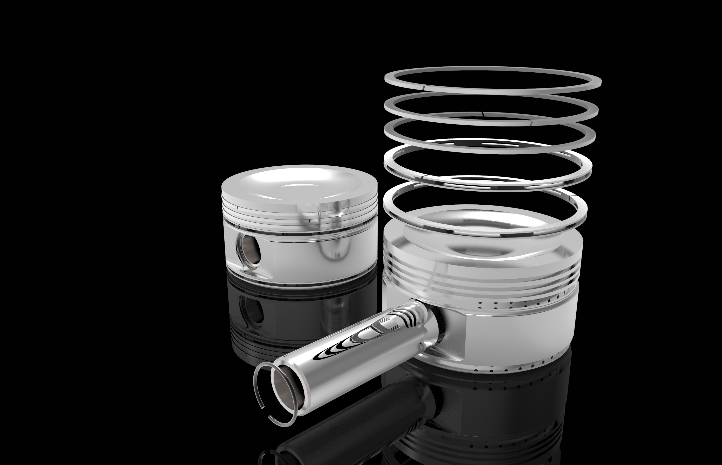 梅林发动机连杆和活塞