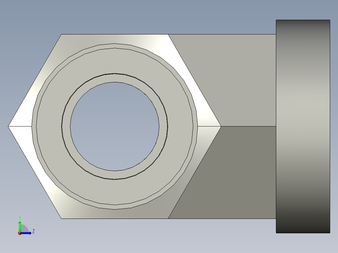 卡套式工业通用硬管接头8_obu-s左视图