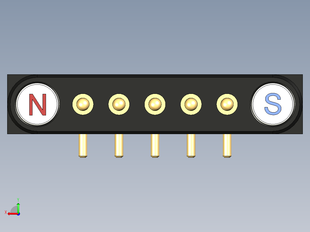 Magnetic_Pogo_Connector_5_Pin后视图