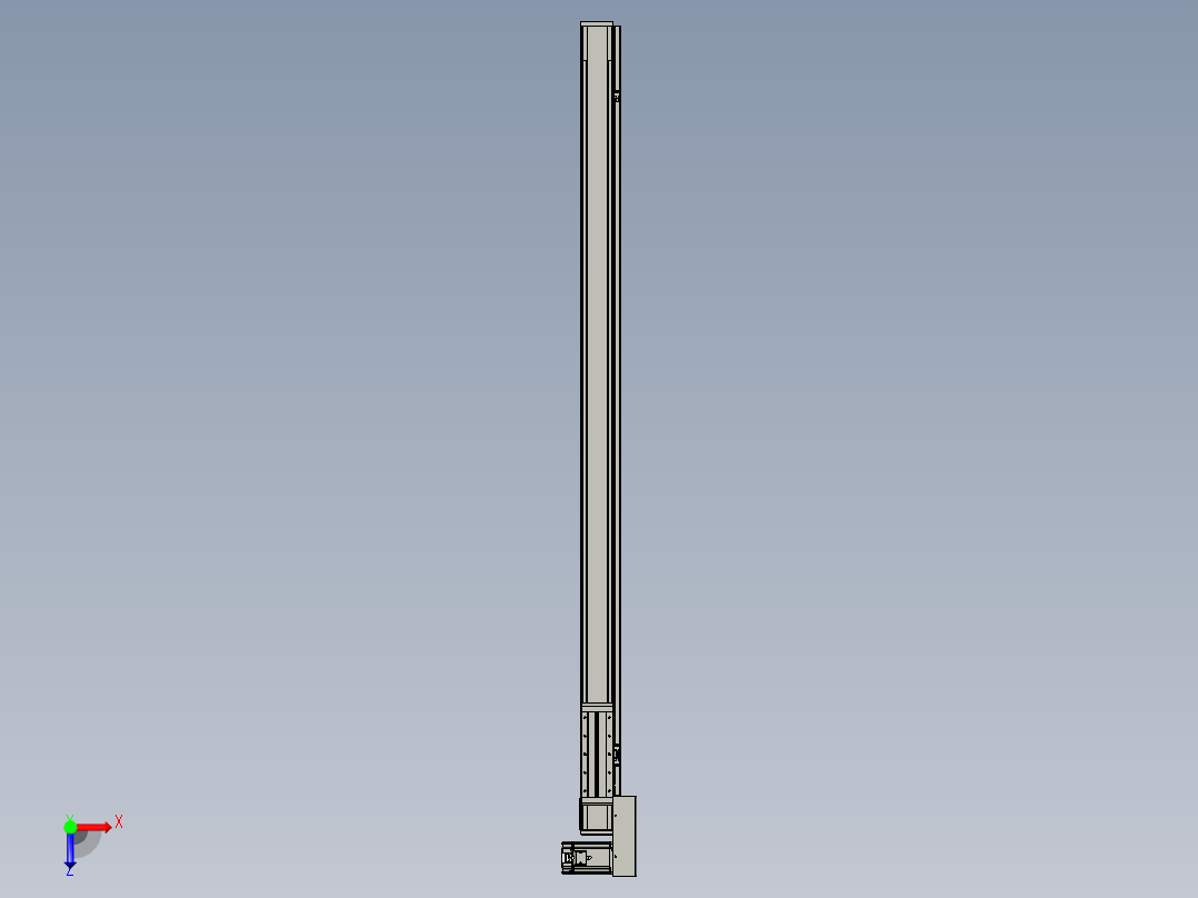 欧规系列-LB8-L75-S1600-BL-ZP75-C3俯视图