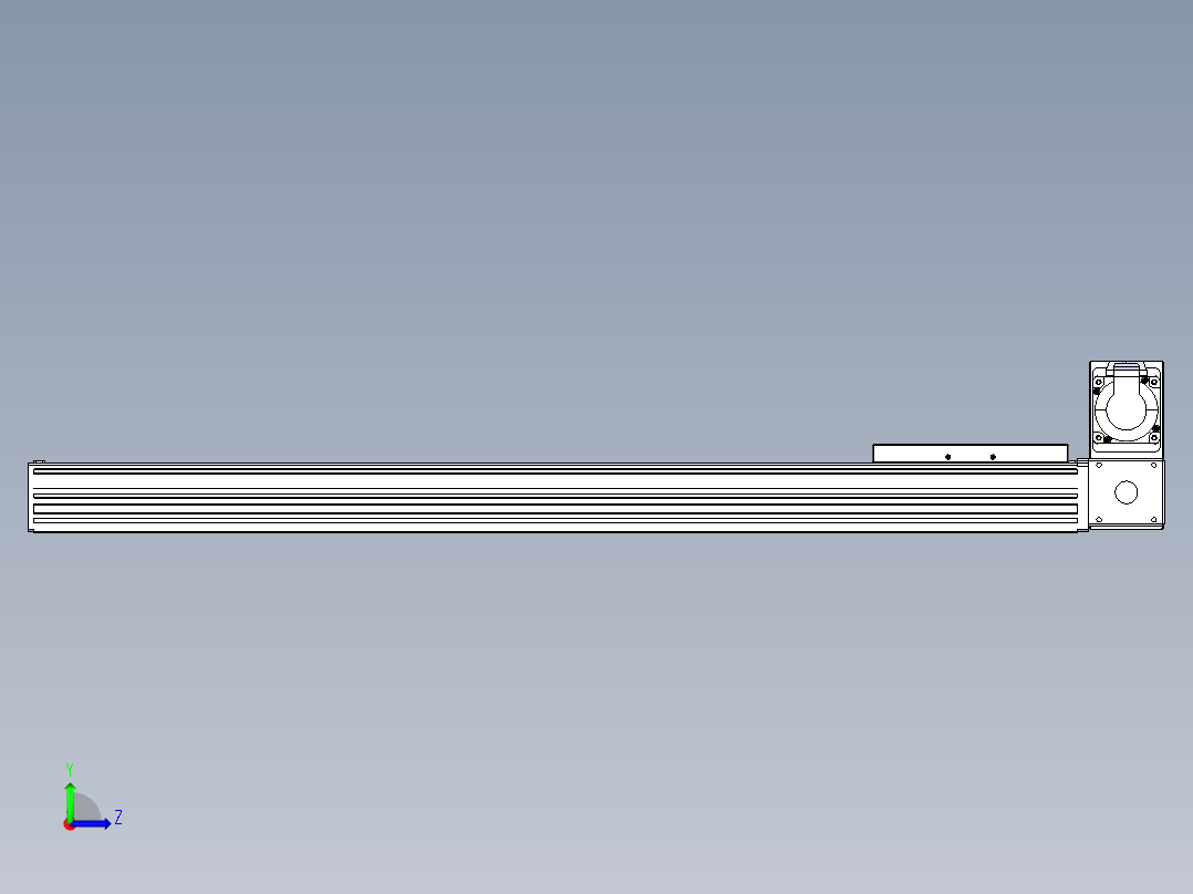 同步带全封闭直线模组TPA-HCB-120D-90-L700-RU-C-P40-N3左视图