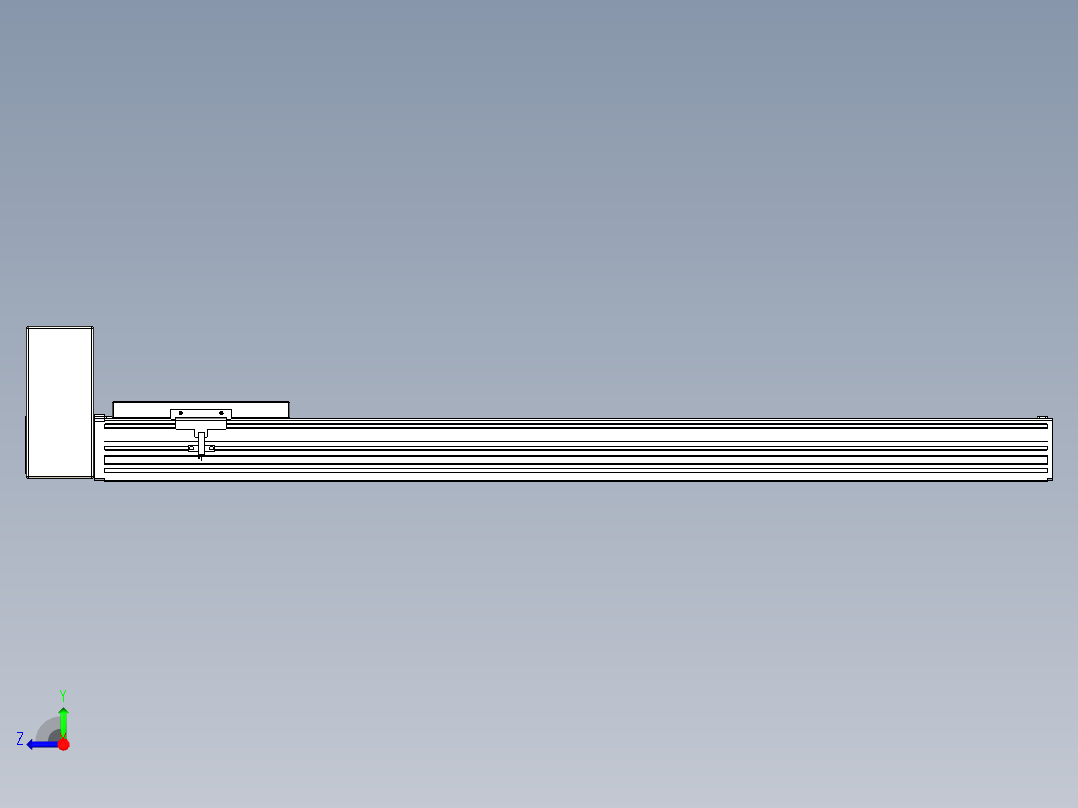 同步带全封闭直线模组TPA-HCB-120D-90-L700-RU-C-P40-N3右视图