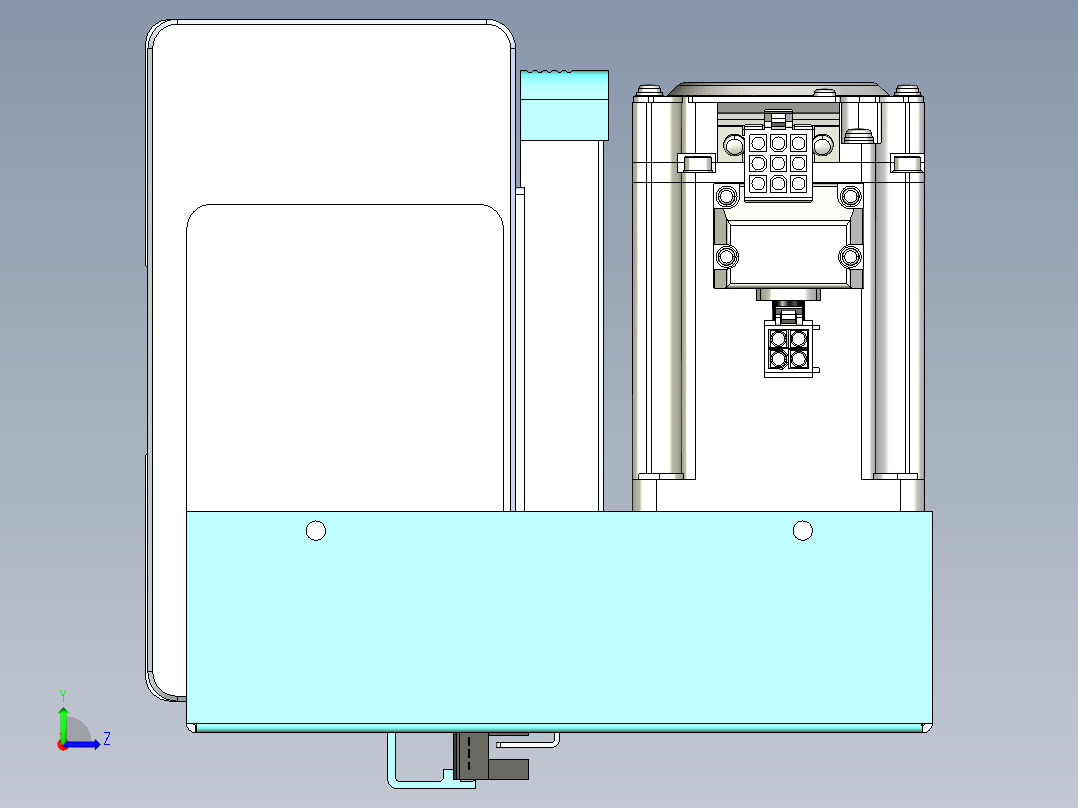 威洛博VBC同步带传动一无尘环境VBC14-L45-S2050-BLU-ZP40-C3左视图