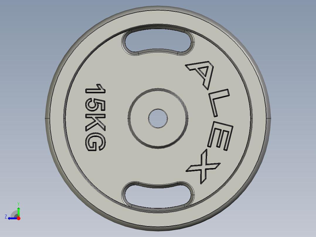 15公斤负重板右视图