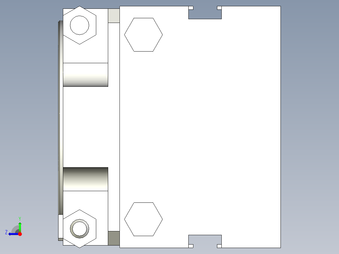 旋转气爪PRC16ST-90右视图