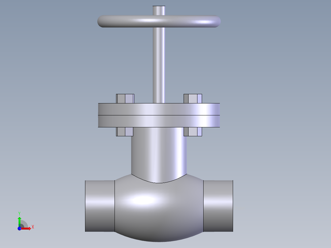 globe valve (asme b16.34) bw -150-2500前视图