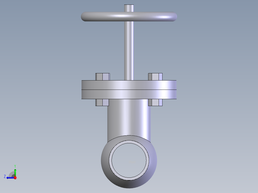 globe valve (asme b16.34) bw -150-2500右视图