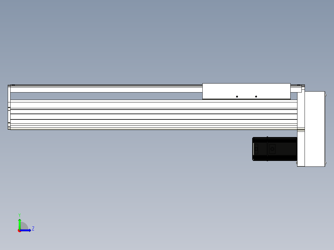 Toyo东佑达直线模组-ETH22-450-BM-400W左视图