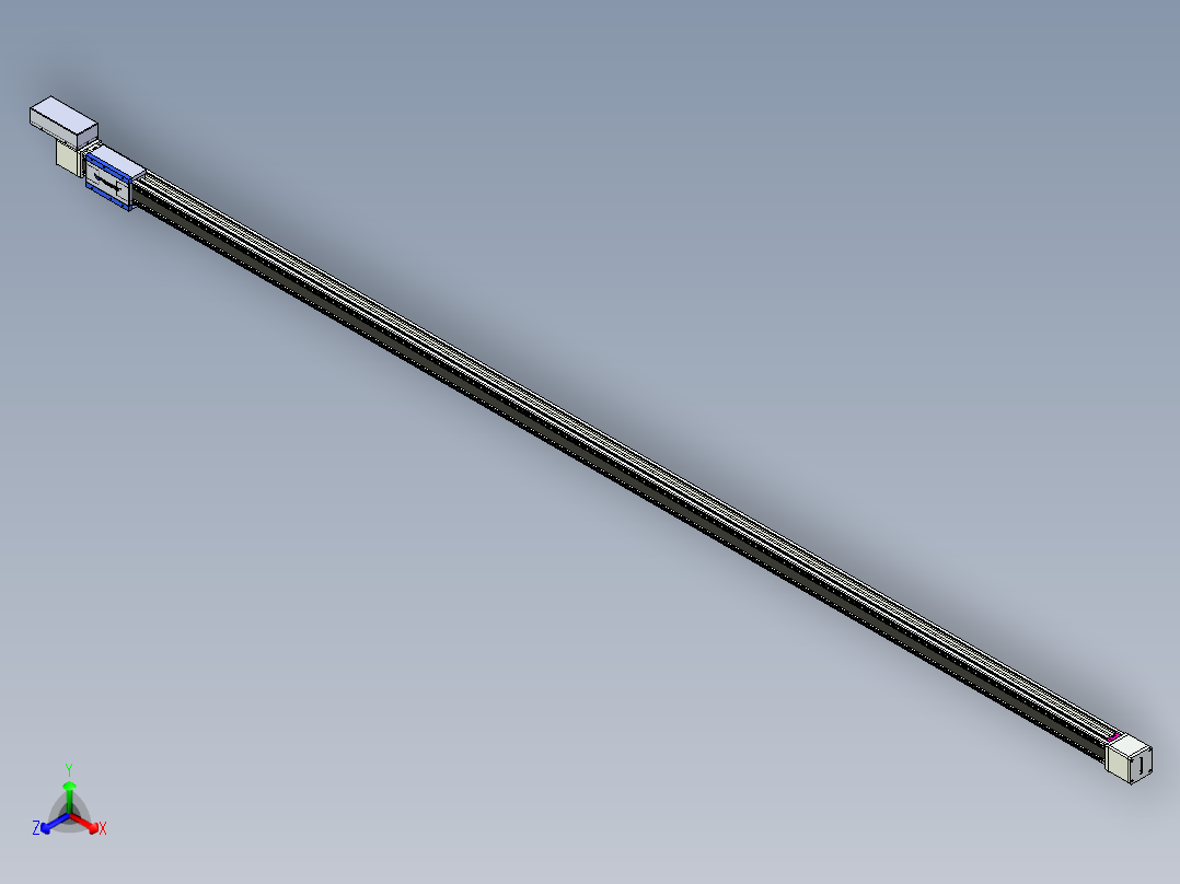 威洛博LB.GB同步带传动--欧规系列GB8-L96-S4050-BR-P75正等轴测图