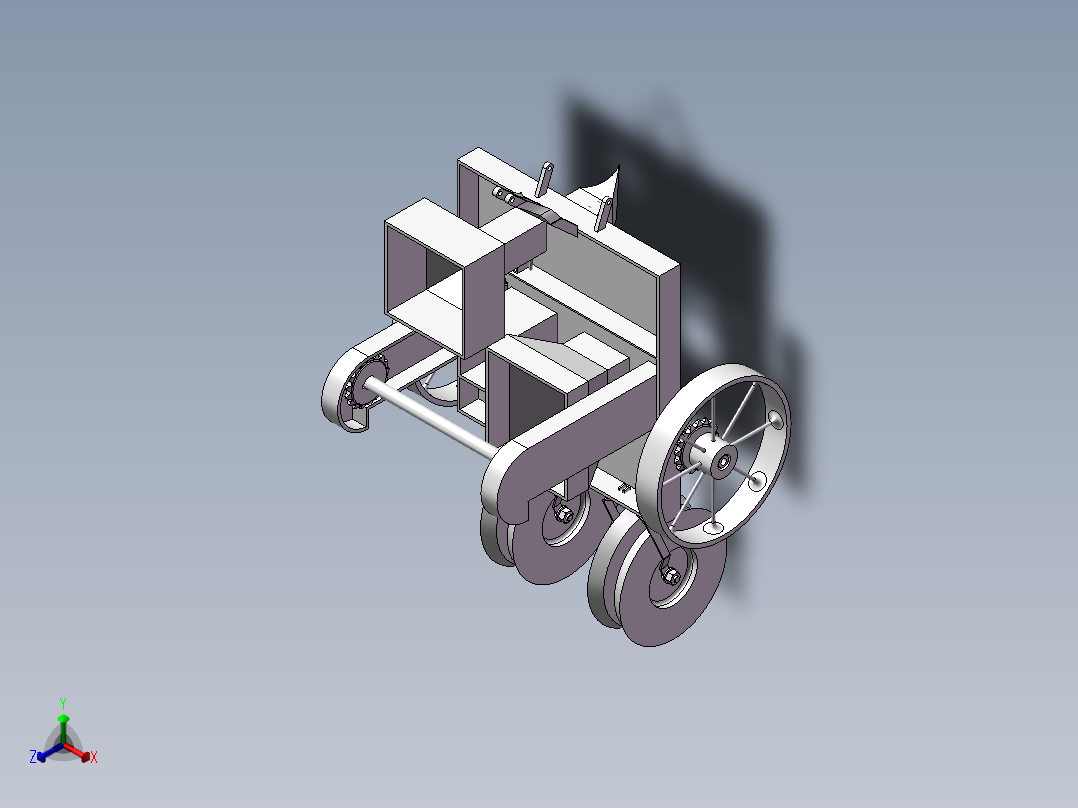马铃薯播种机设计-土豆种植机设计（含三维SW+CAD图纸+说明）正等轴测图