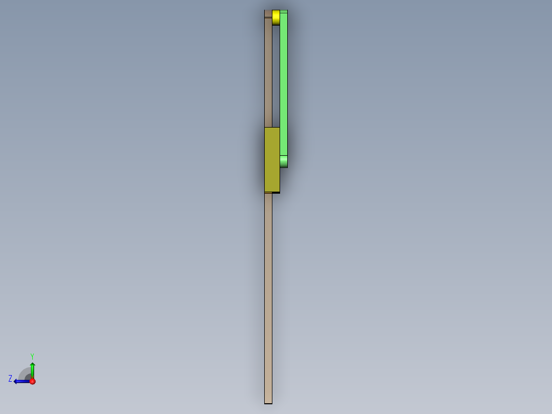 转动导杆机构右视图