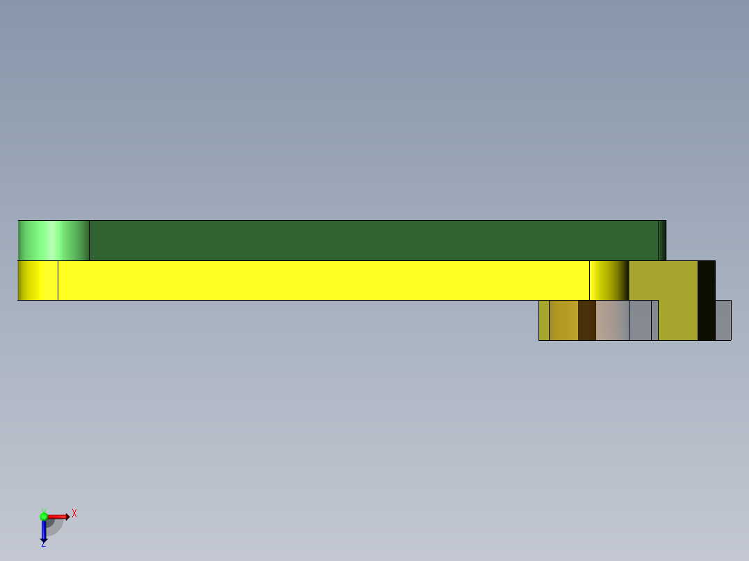 转动导杆机构俯视图