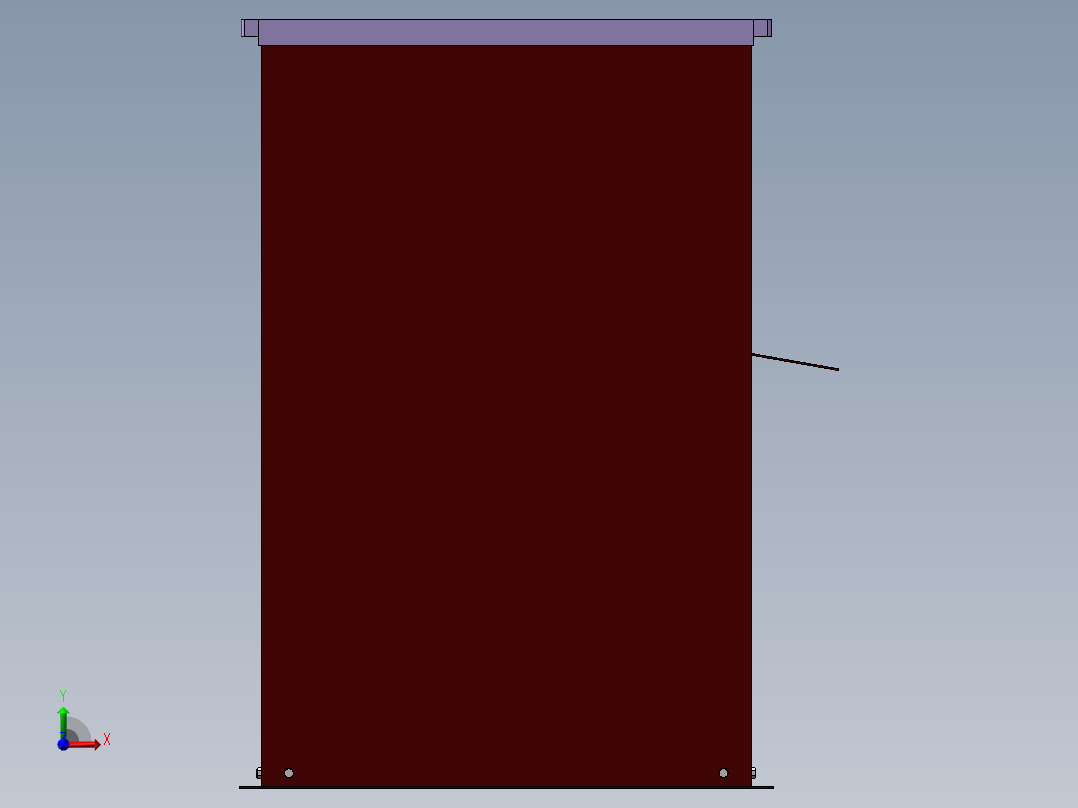 鱼塘定时自动投料机设计 含三维 二维 说明书前视图