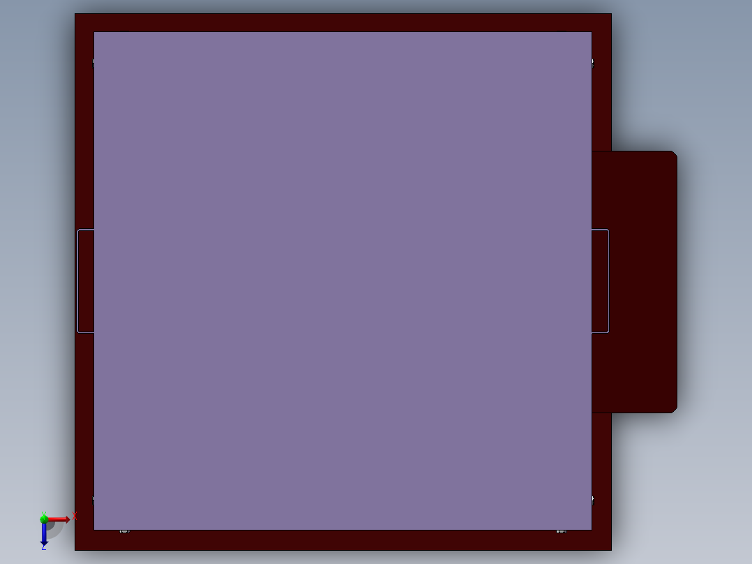 鱼塘定时自动投料机设计 含三维 二维 说明书俯视图