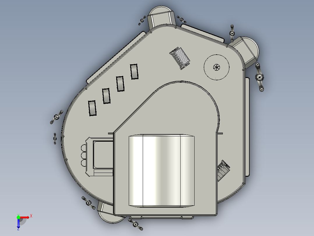 沙漠绿洲俯视图