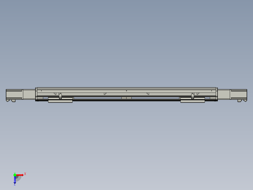 威洛博双电机滑台-VF14D2-S250-BC-P40-C6俯视图