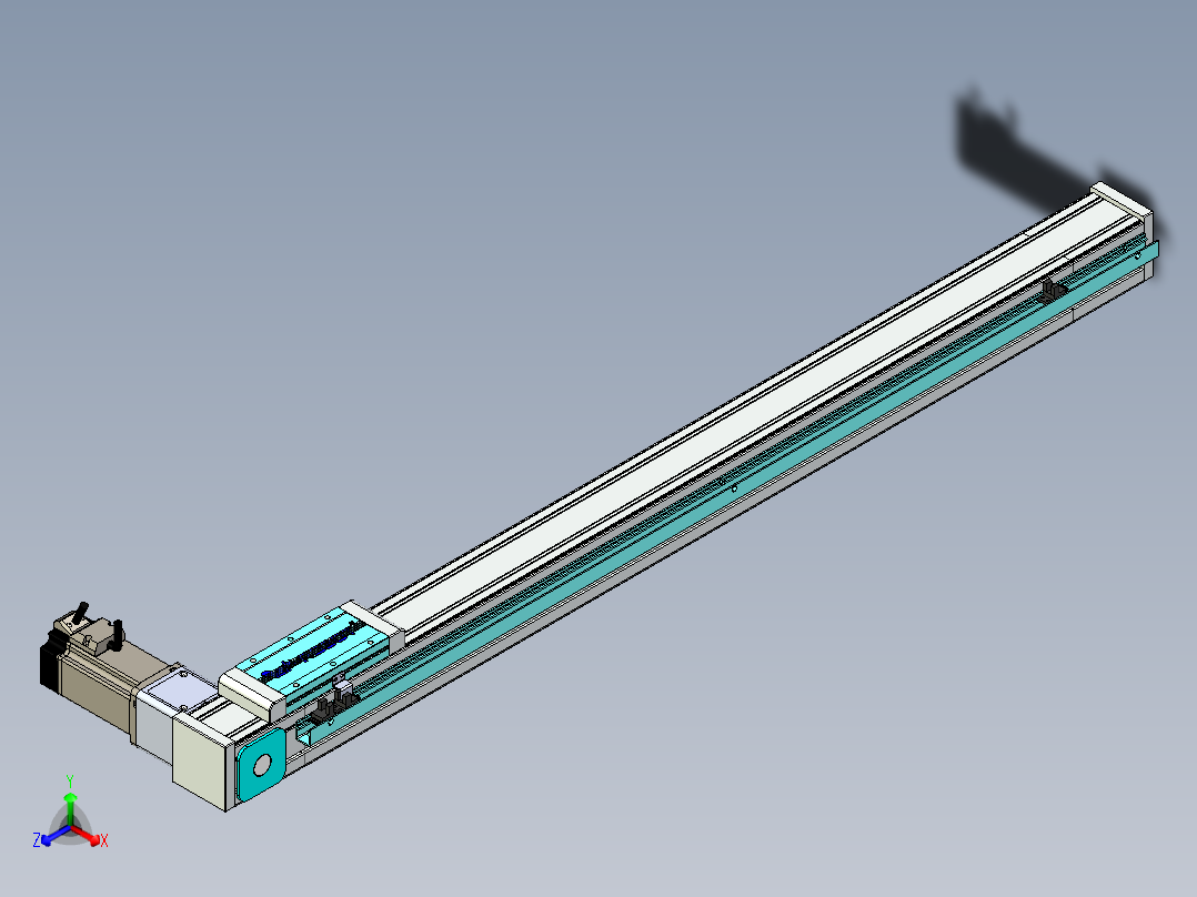 欧规系列-LB6A-L130-S850-BR-ZP40-C3正等轴测图
