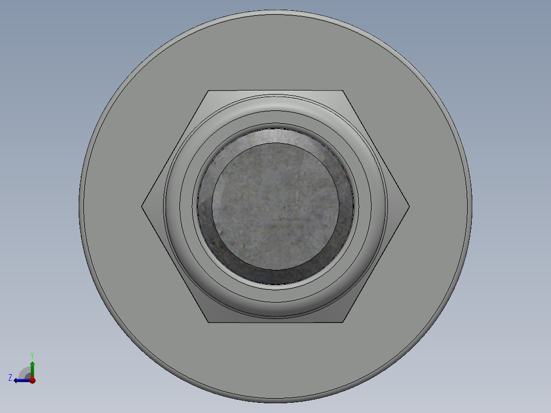 紧固件-1.0000 All-Thread右视图