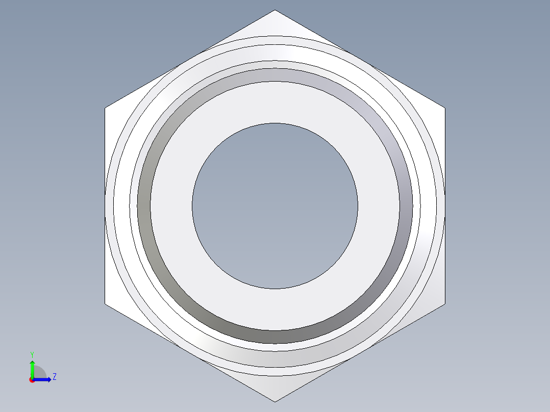 卡套式工业通用硬管接头EO_Male_Stud_connector_GE25SRCFX左视图