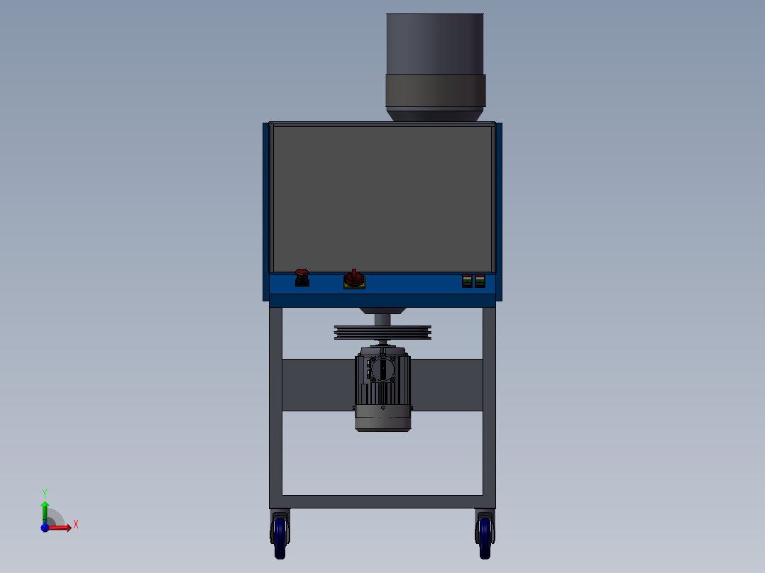 转缸式发动机前视图