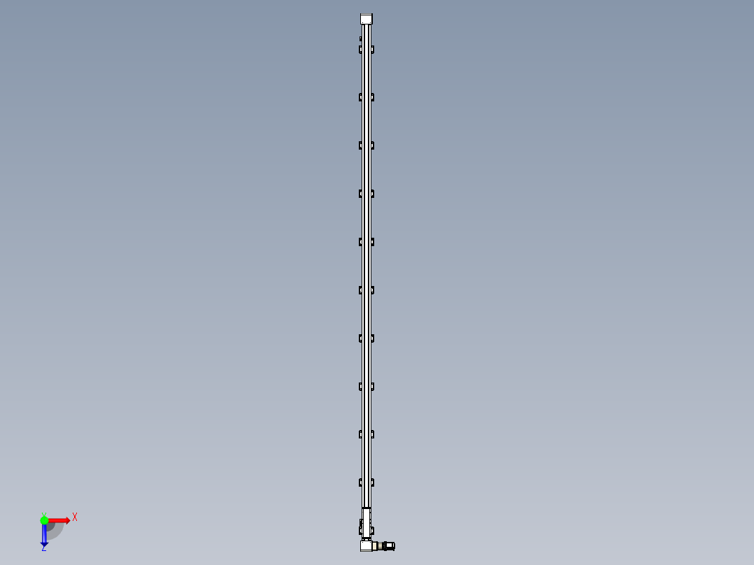 同步带滑台-欧规B8-L176-S4000-L-ZP40-D3-N5俯视图