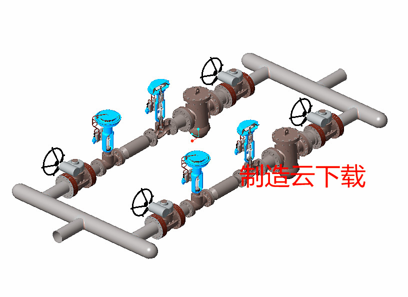 压力控制站设备3D模型
