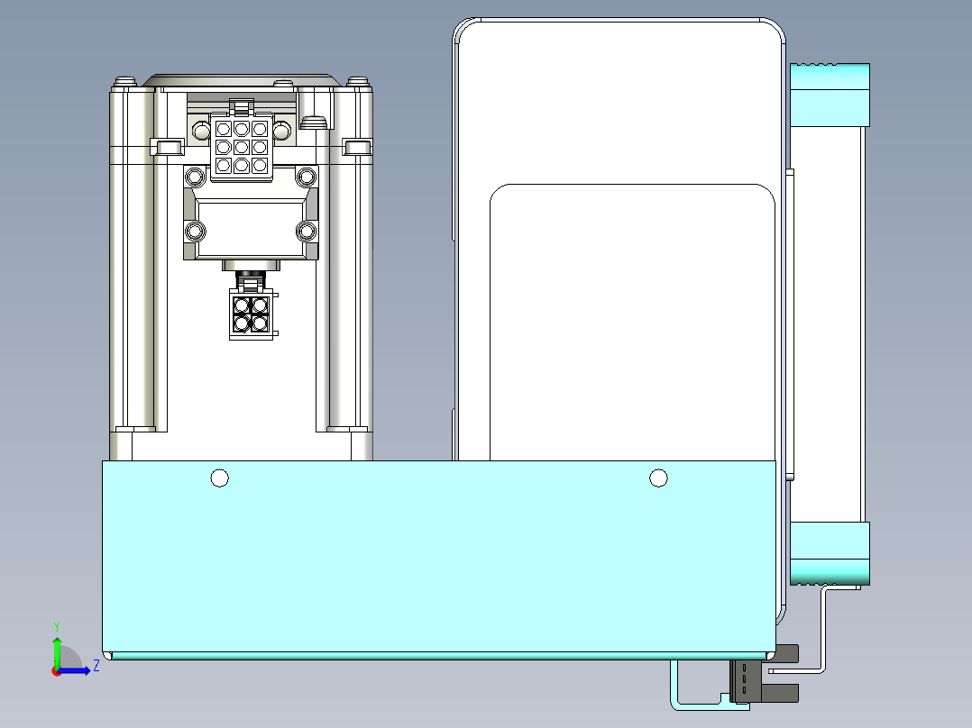 威洛博VBC同步带传动一无尘环境VBC14-L45-S300-BLD-ZP40-C3左视图