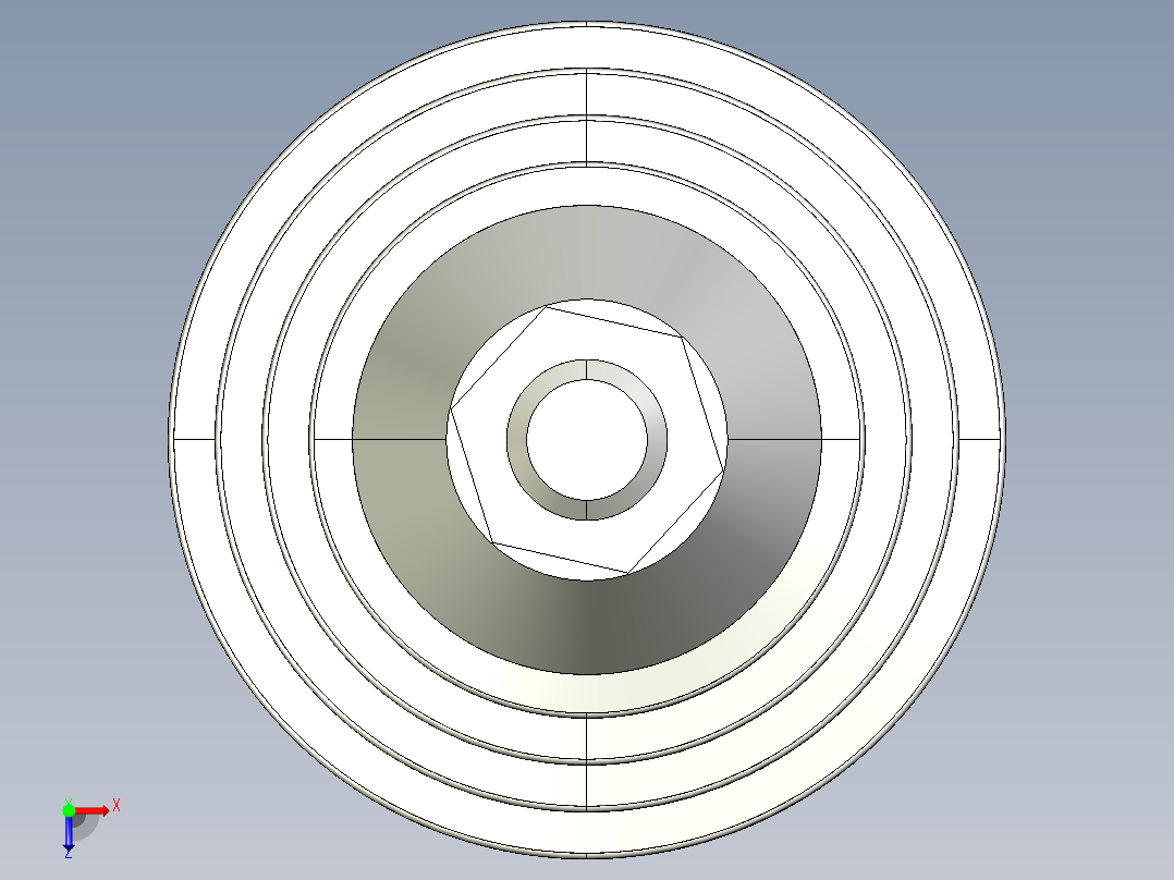 水平調整腳座LVA125-3D多系列多零件图纸模型俯视图