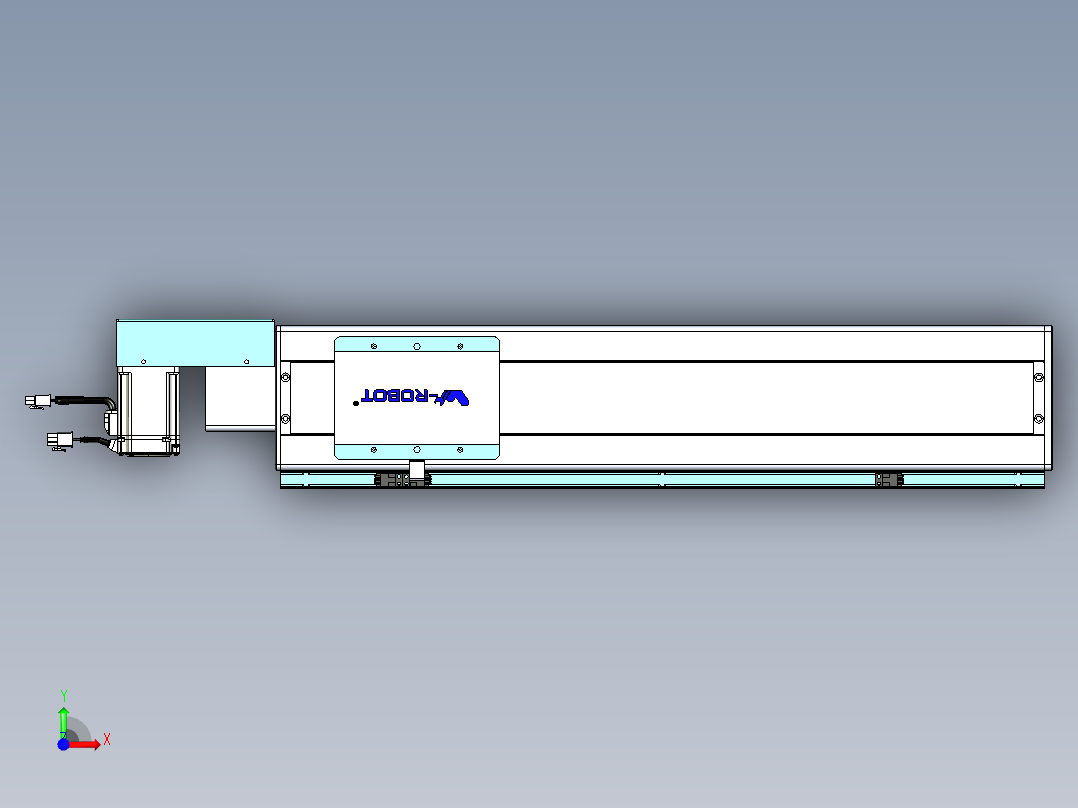 威洛博VBC同步带传动一无尘环境VBC14-L45-S450-BR-ZP40-C3前视图