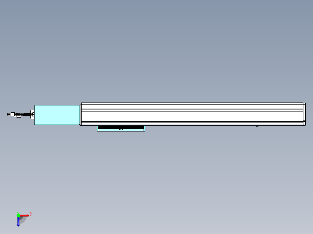 威洛博VBC同步带传动一无尘环境VBC14-L45-S450-BR-ZP40-C3俯视图
