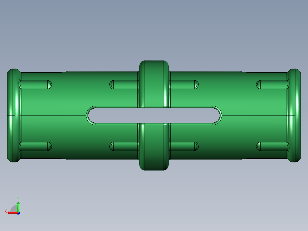 气缸电机-2780 Dark Green Technic Pin with Friction and Slots后视图