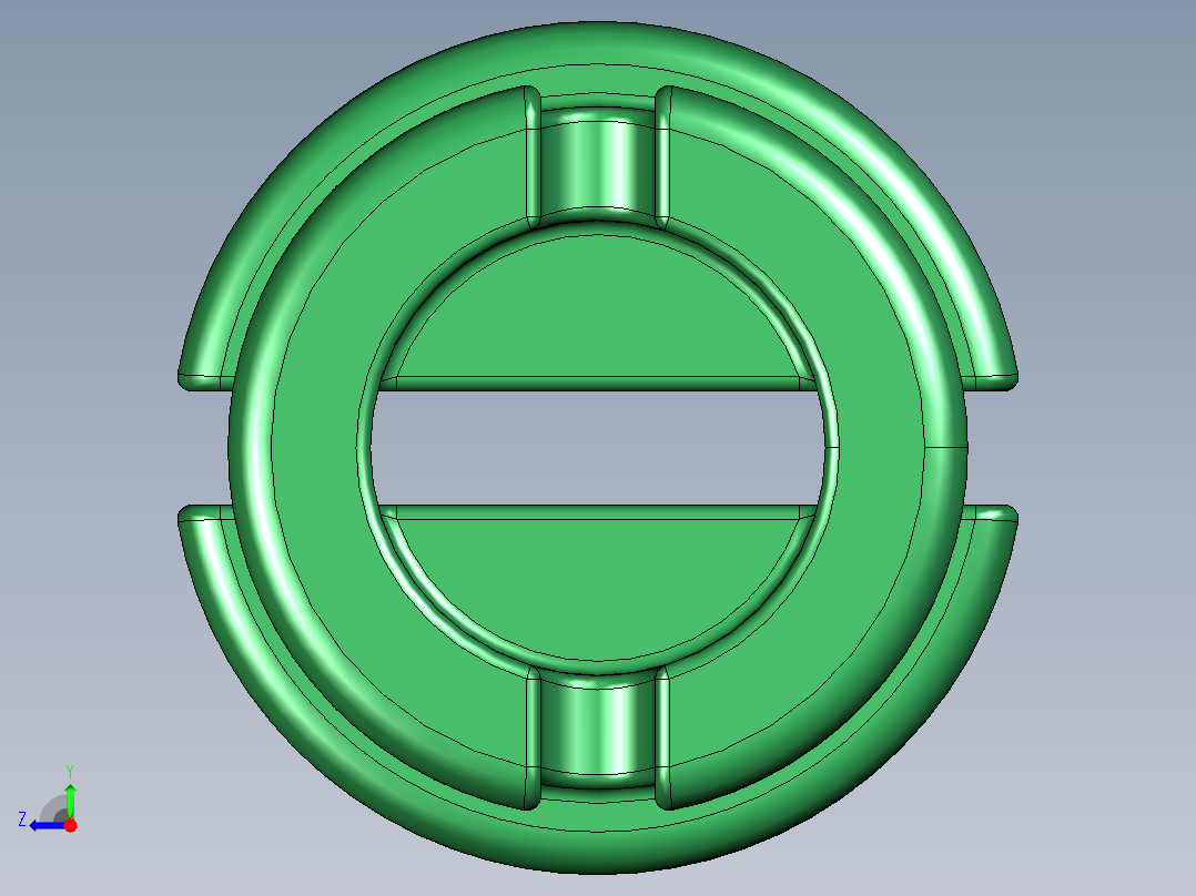 气缸电机-2780 Dark Green Technic Pin with Friction and Slots右视图