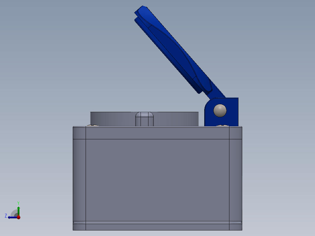 墙边插座右视图