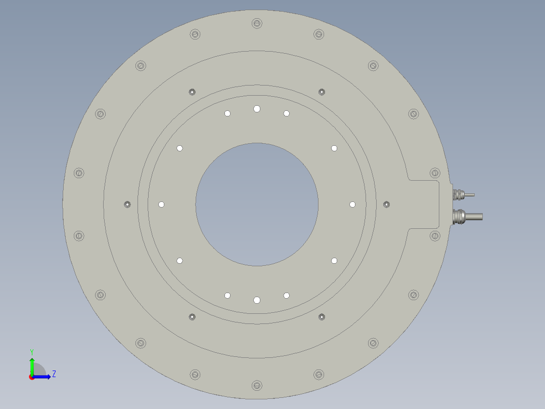 570-2000直驱电机左视图