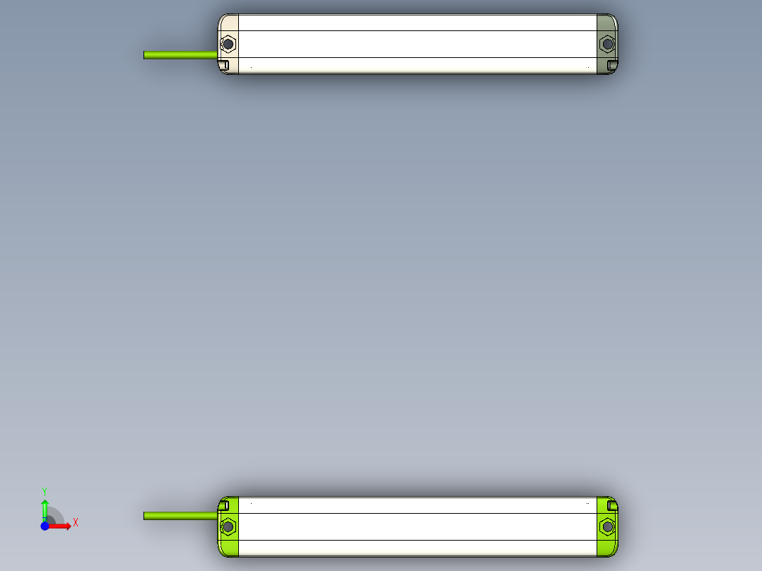 安全_区域传感器H2TLS1610_3D前视图