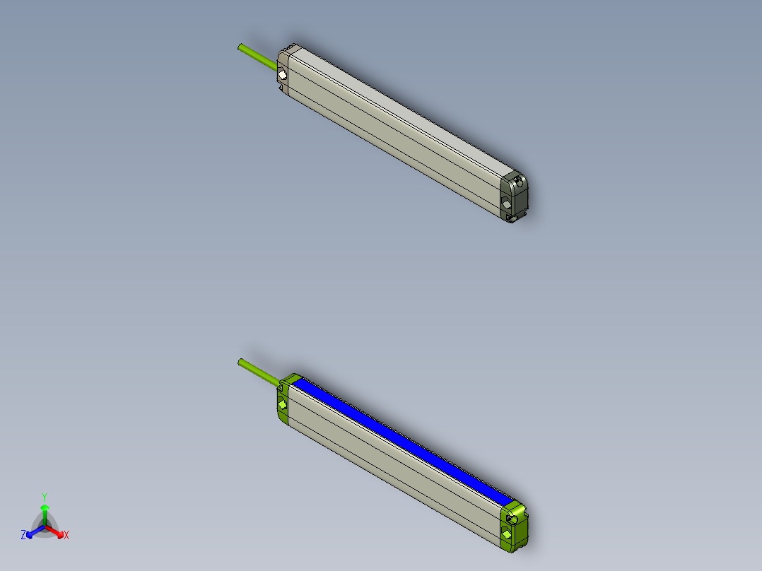 安全_区域传感器H2TLS1610_3D正等轴测图
