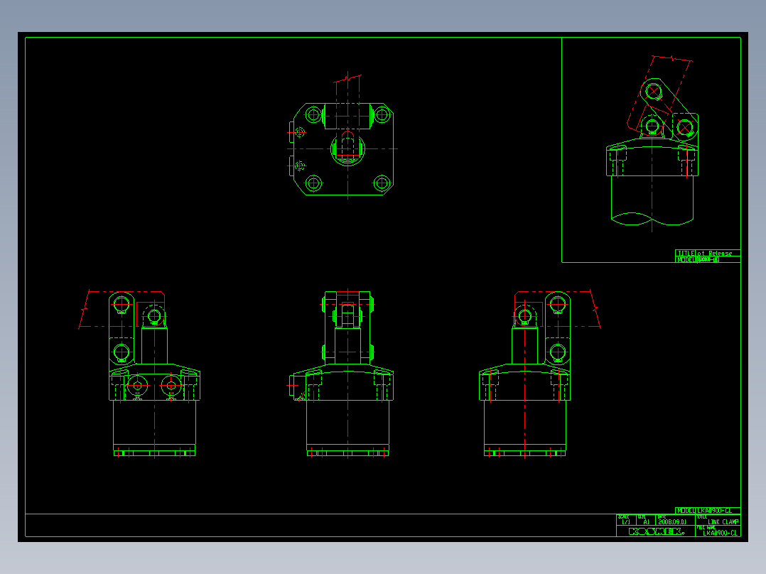 KOSMEKLKA0900-CL多系列多零件图纸模型