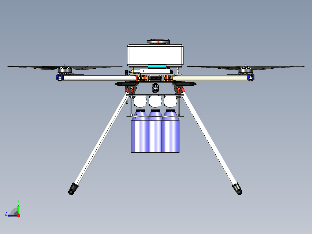 四轴无人机Ⅱ右视图