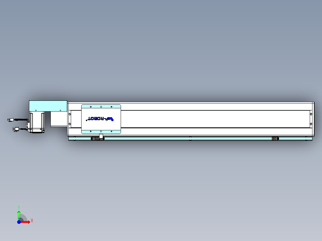威洛博VBC同步带传动一无尘环境VBC14-L45-S700-BR-ZP40-C3前视图