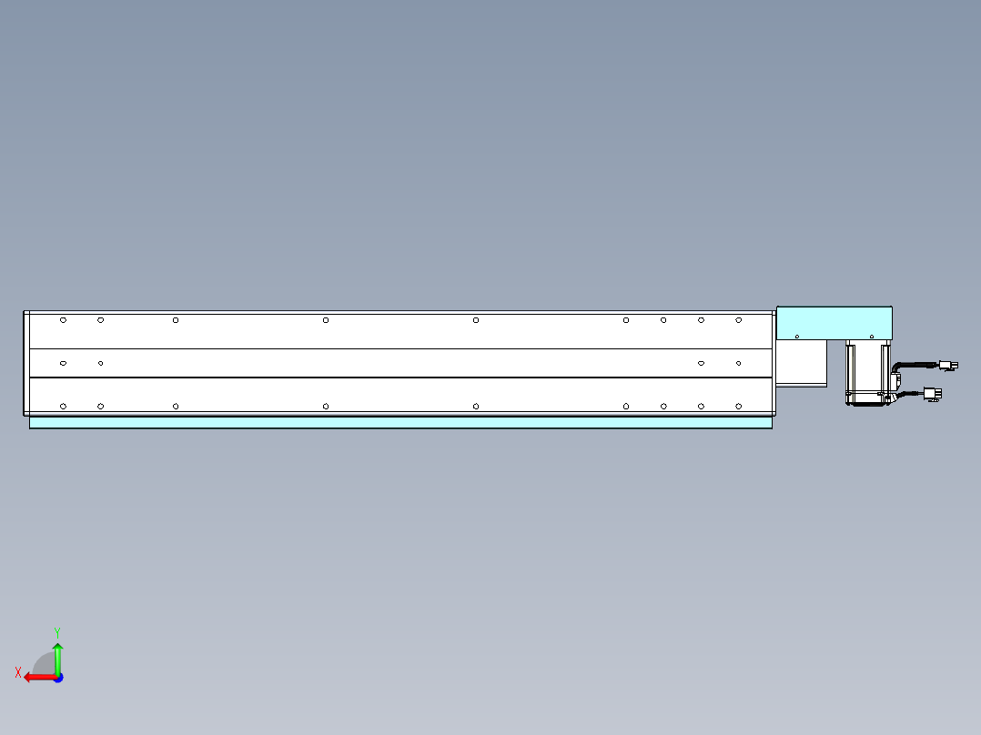 威洛博VBC同步带传动一无尘环境VBC14-L45-S700-BR-ZP40-C3后视图