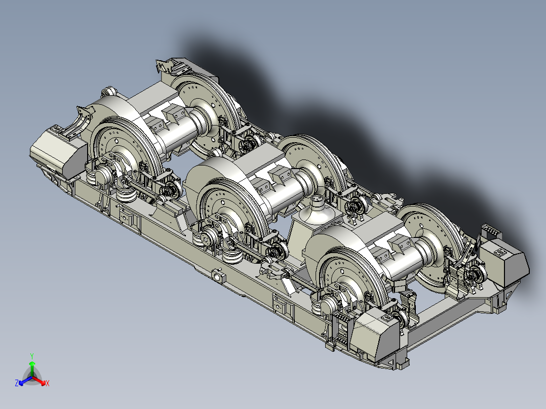 HXD3电力机车转向架SW模型