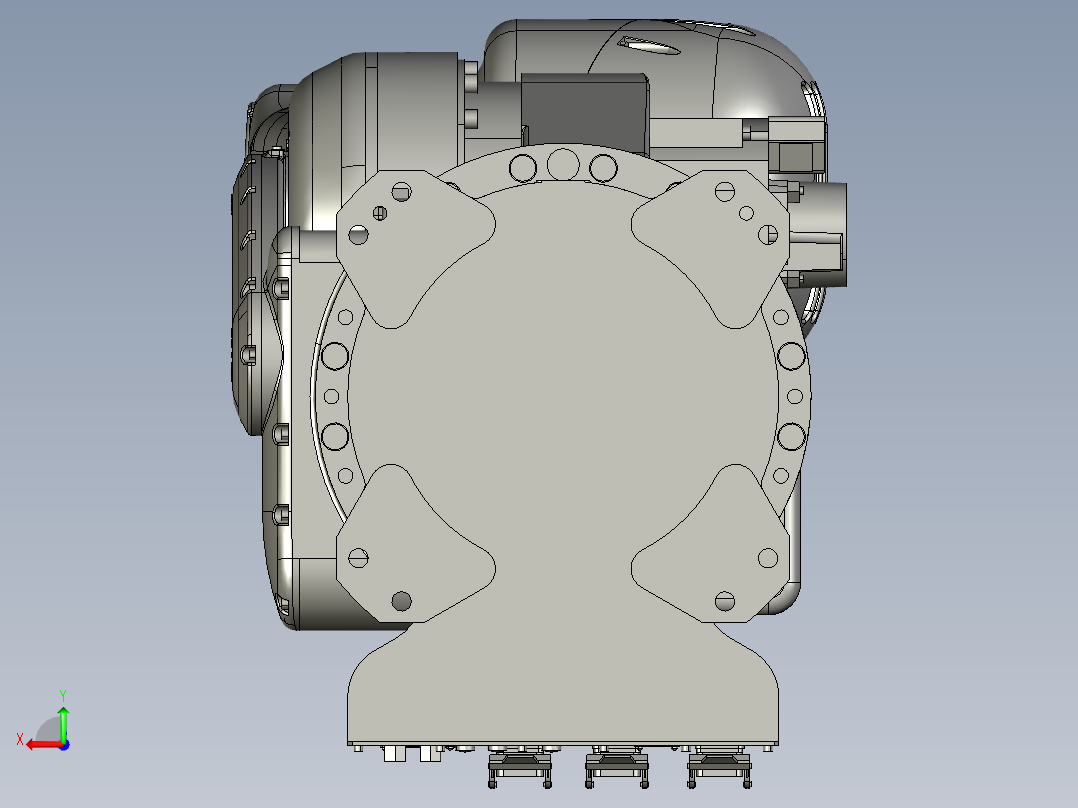川崎rs080n六轴工业机器人三维模型资料后视图